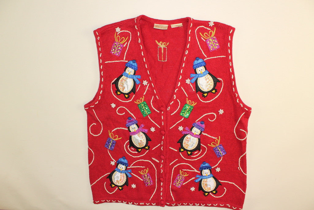 Penguin Present Exchange- Small Christmas Sweater