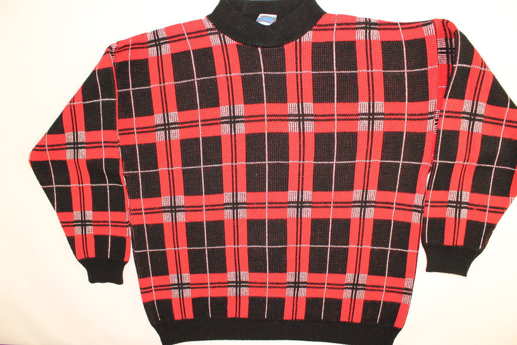Plaid Party- Large Christmas Sweater