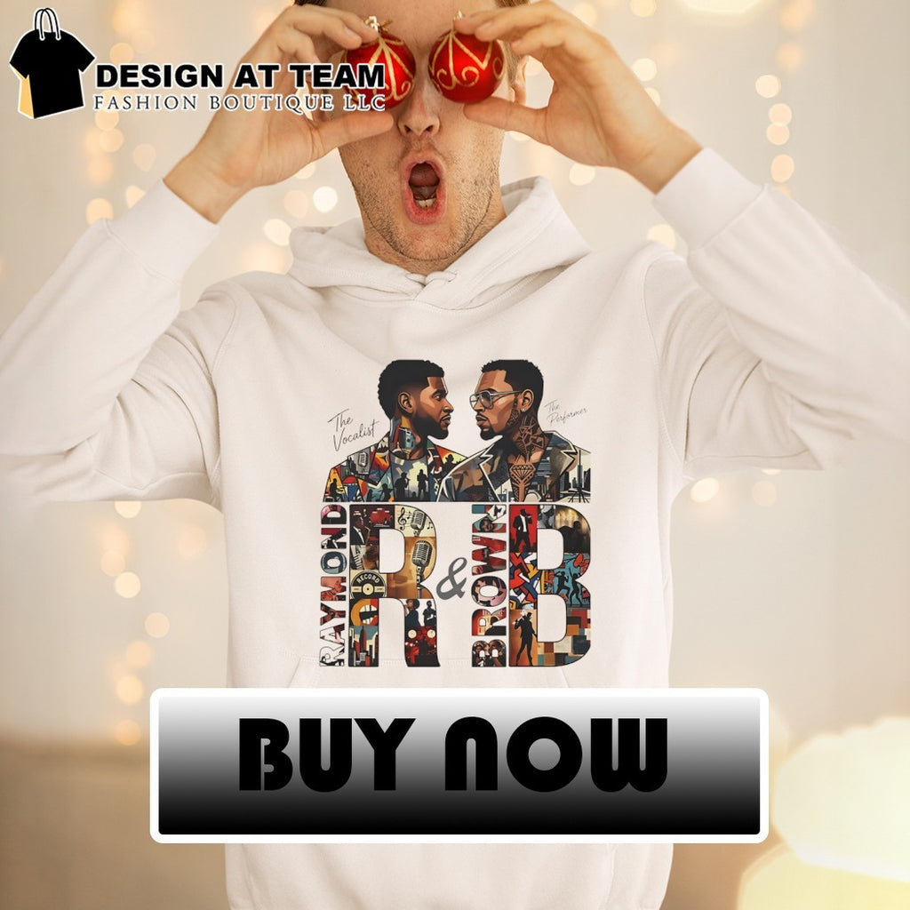 Usher Chris Brown Raymond and Brown The Vocalist The Performer Music Icon signatures shirt