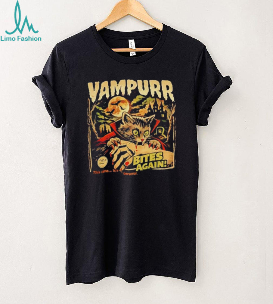 Vampurr Bites Again This Time It’s Personal Retro Horror Cat shirt