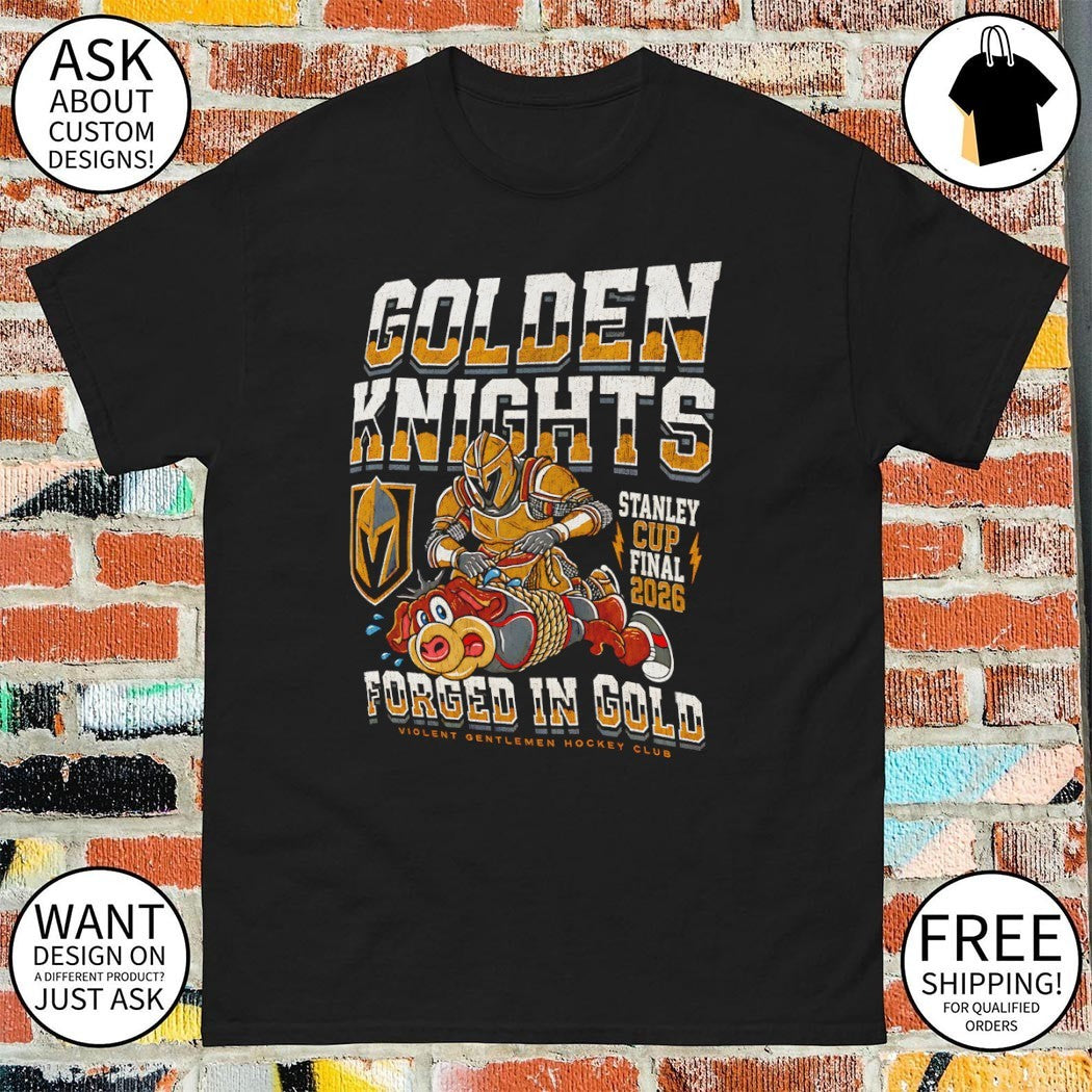 Vegas Golden Knights 2026 Stanley Cup Finals Stanley Cup Finals 2026 Forged in Gold shirt