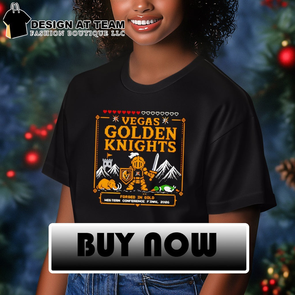 Vegas Golden Knights hockey team mascot Forged in Gold Western Conference Final 2026 shirt