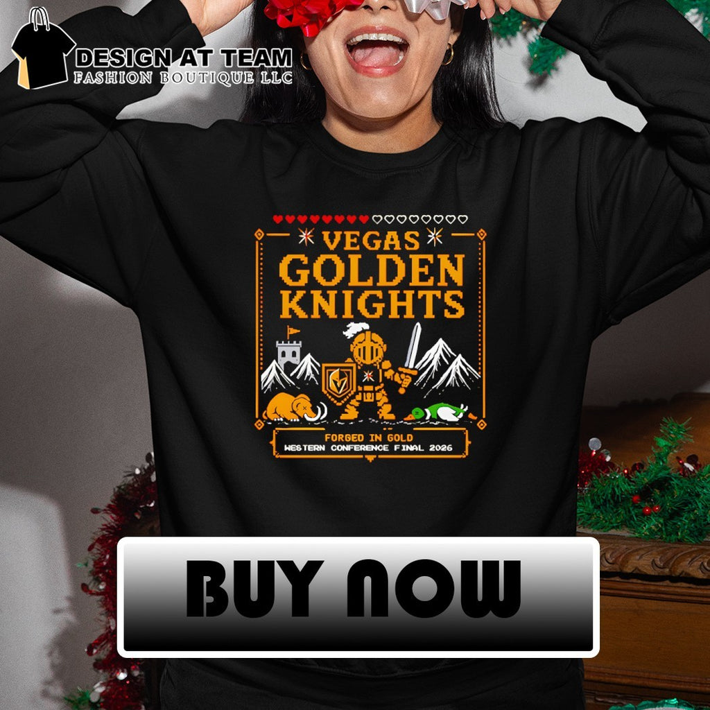 Vegas Golden Knights hockey team mascot Forged in Gold Western Conference Final 2026 shirt