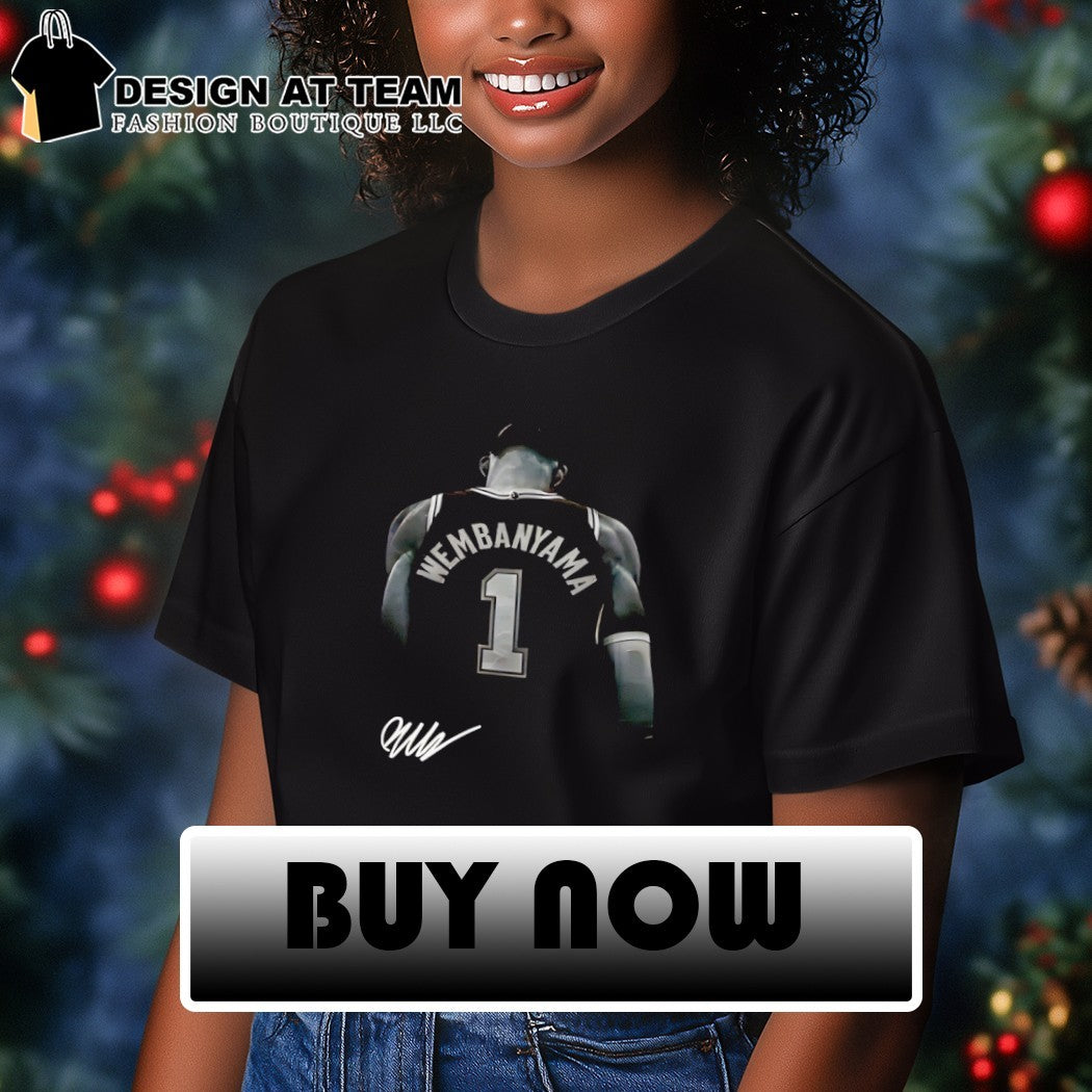 Victor Wembanyama San Antonio Signature Autograph Edition shirt