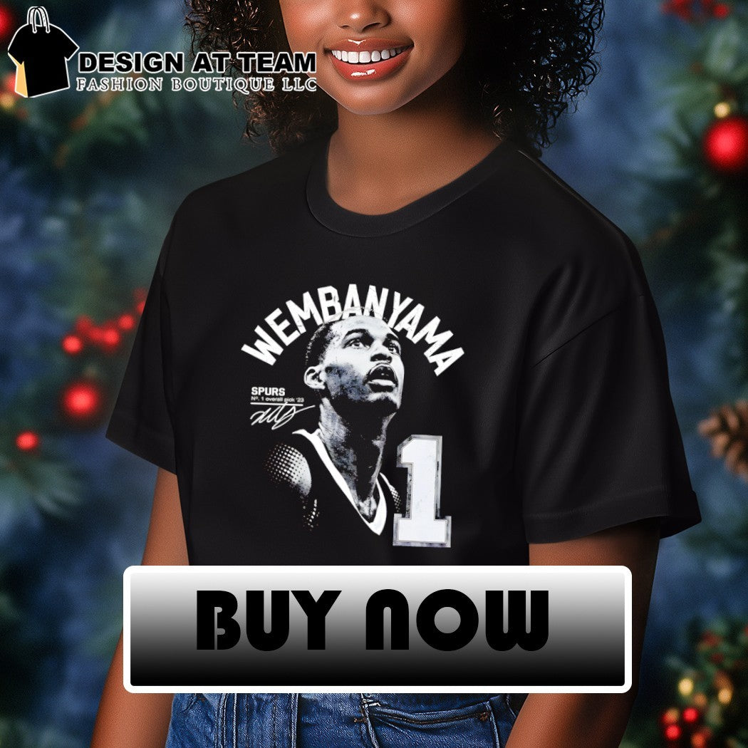Victor Wembanyama San Antonio Spurs Basketball No 1 overall pick ’23 signature shirt