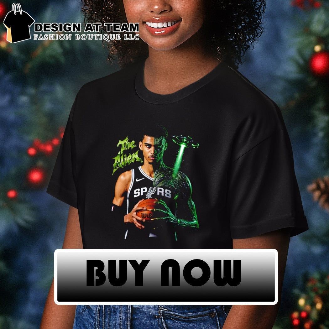 Victor Wembanyama San Antonio Spurs The Alien basketball player NBA UFO shirt