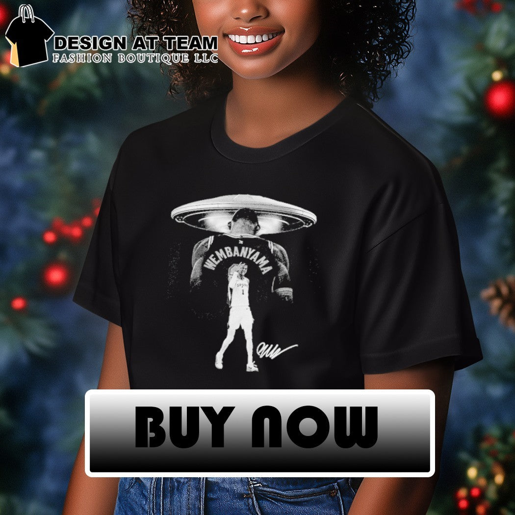 Victor Wembanyama San Antonio Spurs basketball player UFO alien Wembanyama shirt