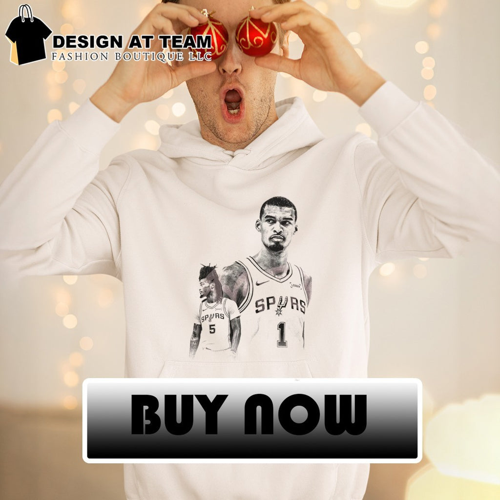 Victor Wembanyama and Stephon Castle San Antonio Spurs stars shirt