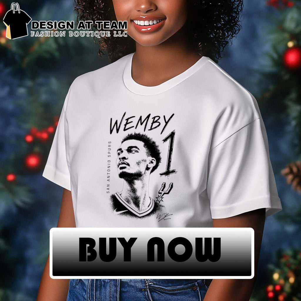 Victor Wembanyama basketball star San Antonio Spurs Wemby 1 shirt