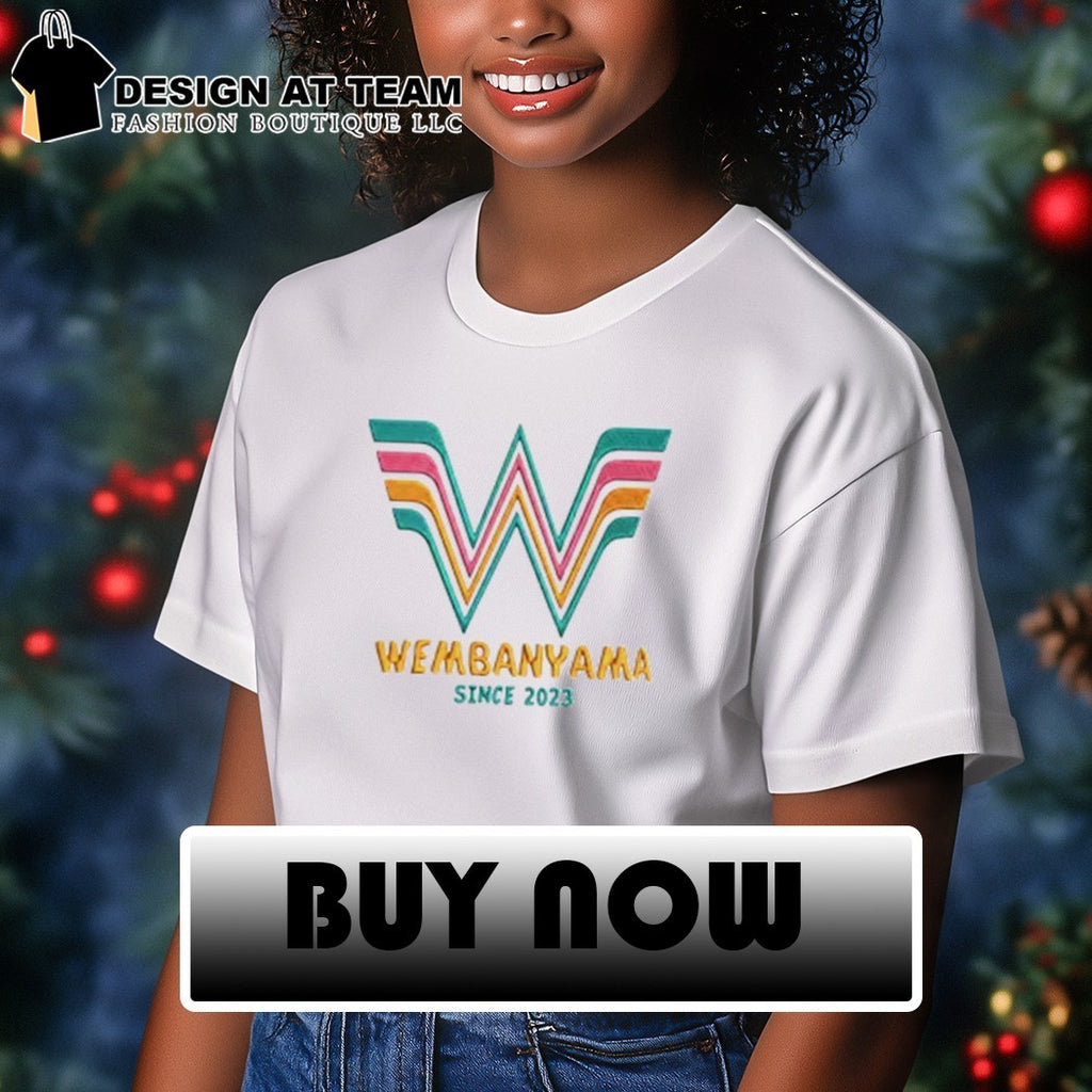 Victor Wembanyama basketball star logo Wembanyama Since 2023 shirt