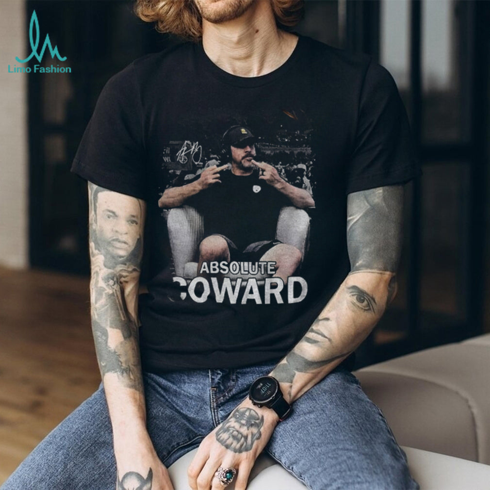 Vintage Aaron Rodgers Absolute Coward signature middle finger shirt