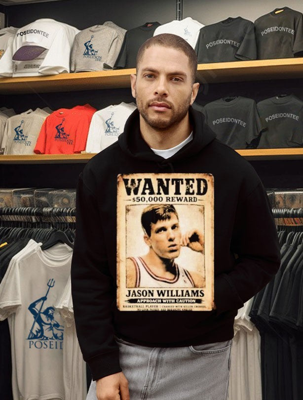 Allen Iverson Wear Jason Williams Wanted 50000 Reward Approach With Caution T-shirt