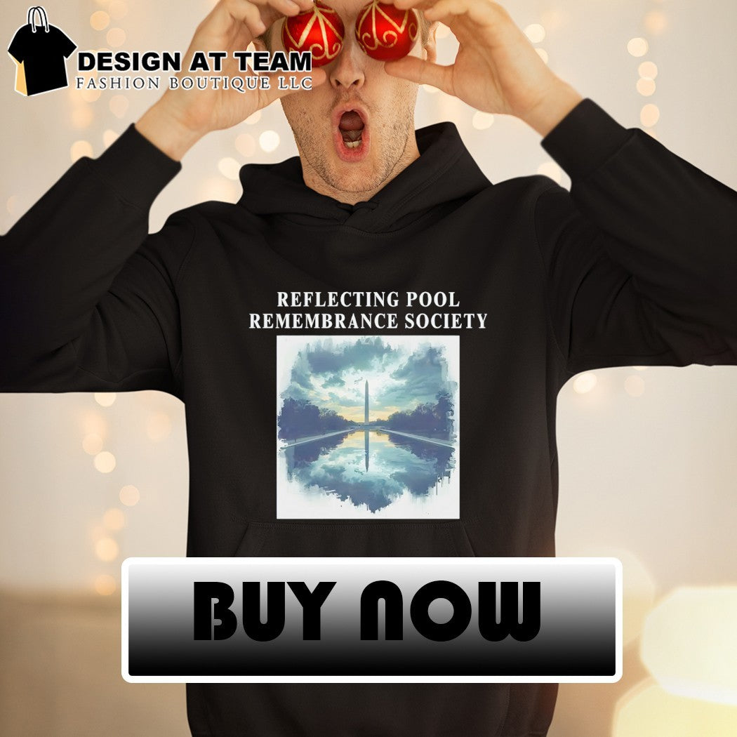 Washington Monument Reflecting Pool Remembrance Society Monochrome DC Memorial shirt