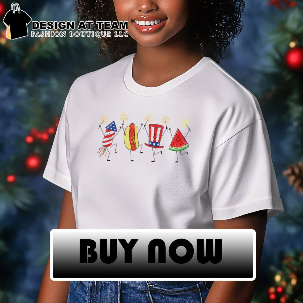 Watermelon Hot Dog Firework Fourth of July America’s 250th Years 2026 shirt