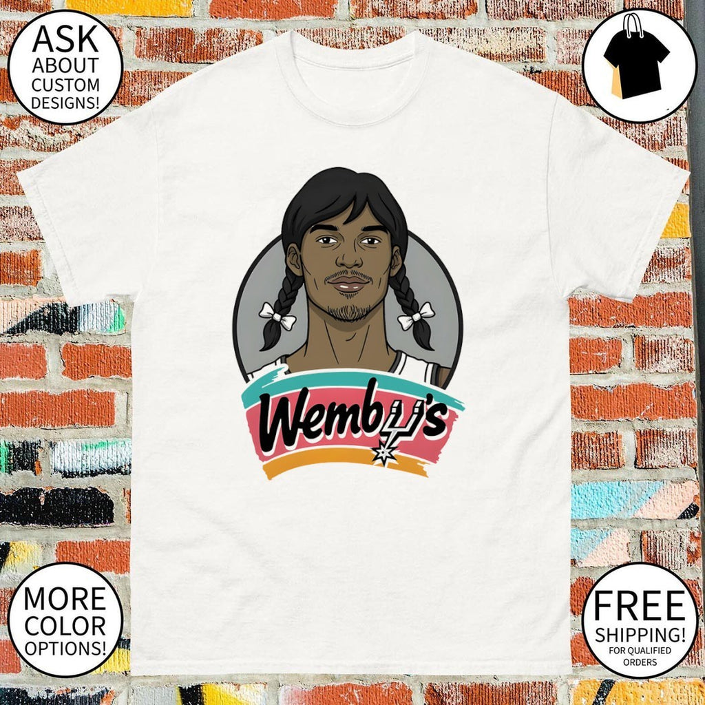 Wednesday x Victor Wembanyama Wemby’s San Antonio Spurs Baksetball NBA shirt