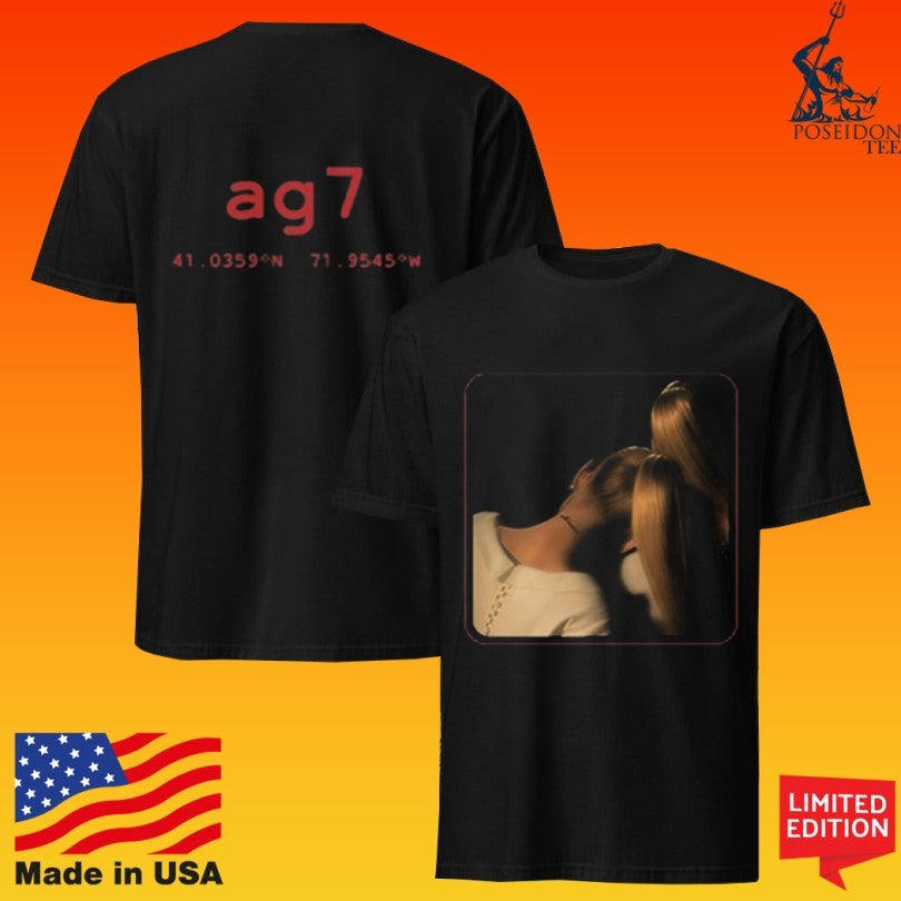 Ariana Grande Ag7 Noir Court T-shirt