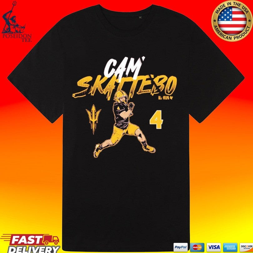 Asu Football Cam Skattebo Name And Number Pose T-shirt