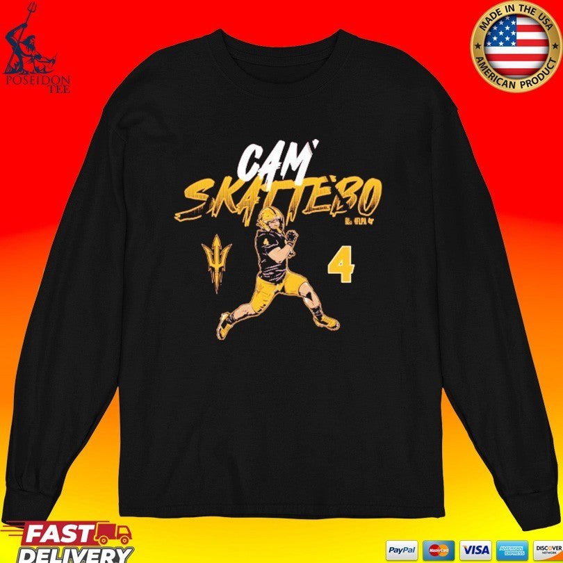 Asu Football Cam Skattebo Name And Number Pose T-shirt