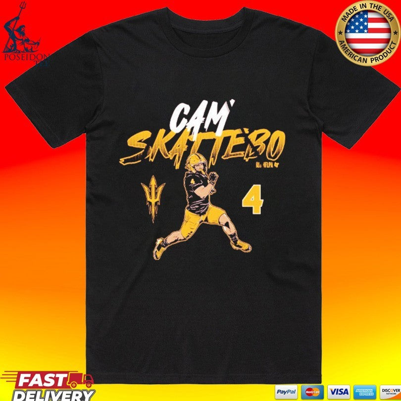 Asu Football Cam Skattebo Name And Number Pose T-shirt
