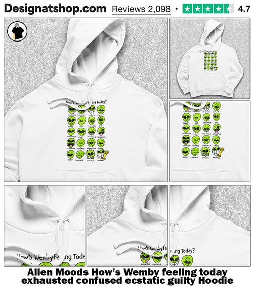 Alien Moods How’s Wemby feeling today exhausted confused ecstatic guilty shirt