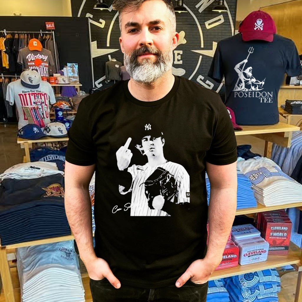 Cam Schlittler Smoking Finger Middle T-shirt