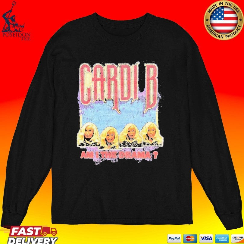 Cardi B Am I The Drama Faces T-shirt