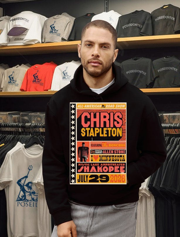 Chris Stapleton Featuring The Honchos With Special Guest Allen Stone Mystic Lake Amphitheater Shakopee July 29th 2026 T-shirt