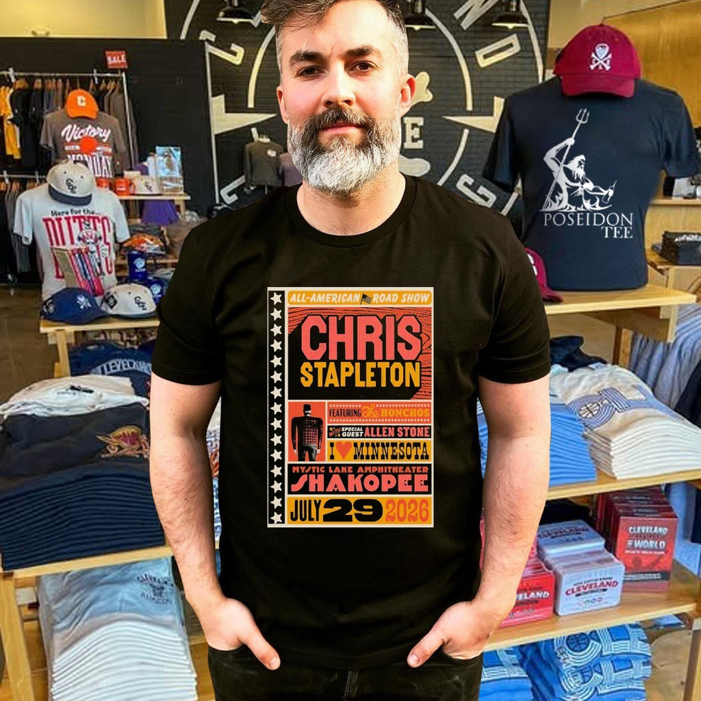 Chris Stapleton Featuring The Honchos With Special Guest Allen Stone Mystic Lake Amphitheater Shakopee July 29th 2026 T-shirt