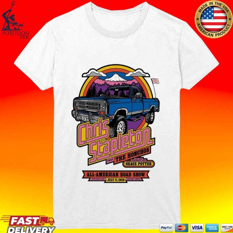 Chris Stapleton In Portland Or On July 17 2026 Tour T-shirt
