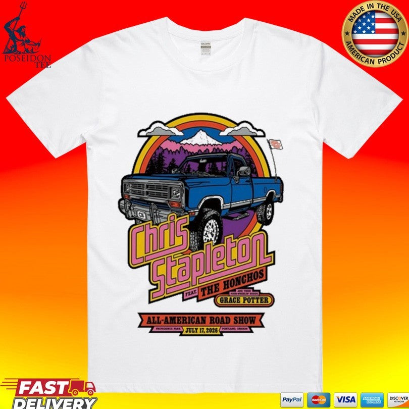 Chris Stapleton In Portland Or On July 17 2026 Tour T-shirt