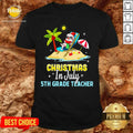 Christmas In July 5th Grade Teacher Shirt