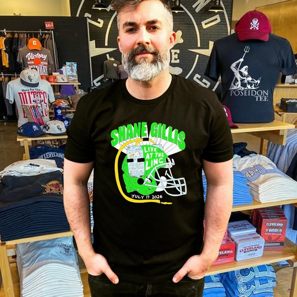 Comedian Shane Gillis Helmet For July 17 2026 At Philadelphia’s Lincoln Financial Field In Philadelphia T-shirt