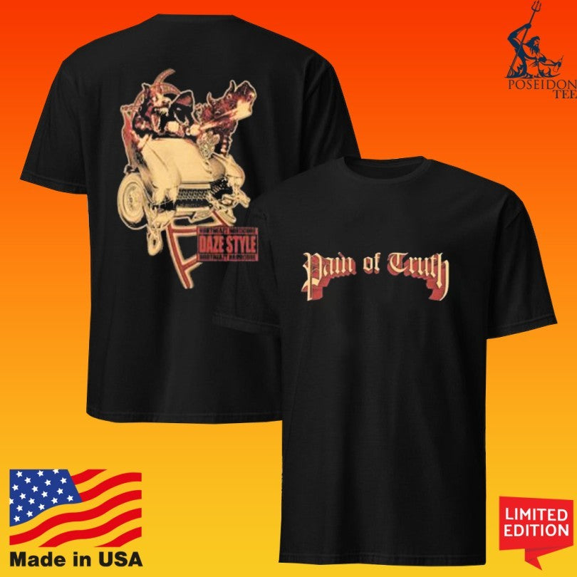 Daze Style Pain Of Truth Car Coaster Champion T-shirt
