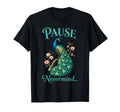 Mahjong Pause Nevermind Peacock Cherry Blossom Floral Unisex T-shirt, Sweatshirt, Hoodie (1)