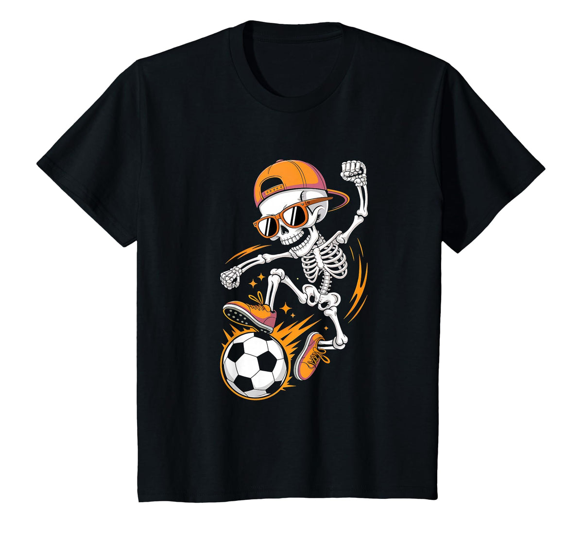 Halloween Skeleton Soccer Teens Unisex T-shirt, Sweatshirt, Hoodie (1)
