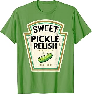 Halloween Pickle Relish Food Matching Costume Unisex T-shirt, Sweatshirt, Hoodie (1)