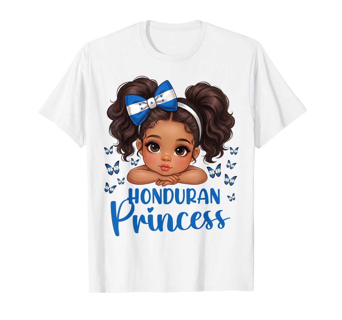 Honduran Princess Honduras Flag Girl Toddler Unisex T-shirt, Sweatshirt, Hoodie (1)