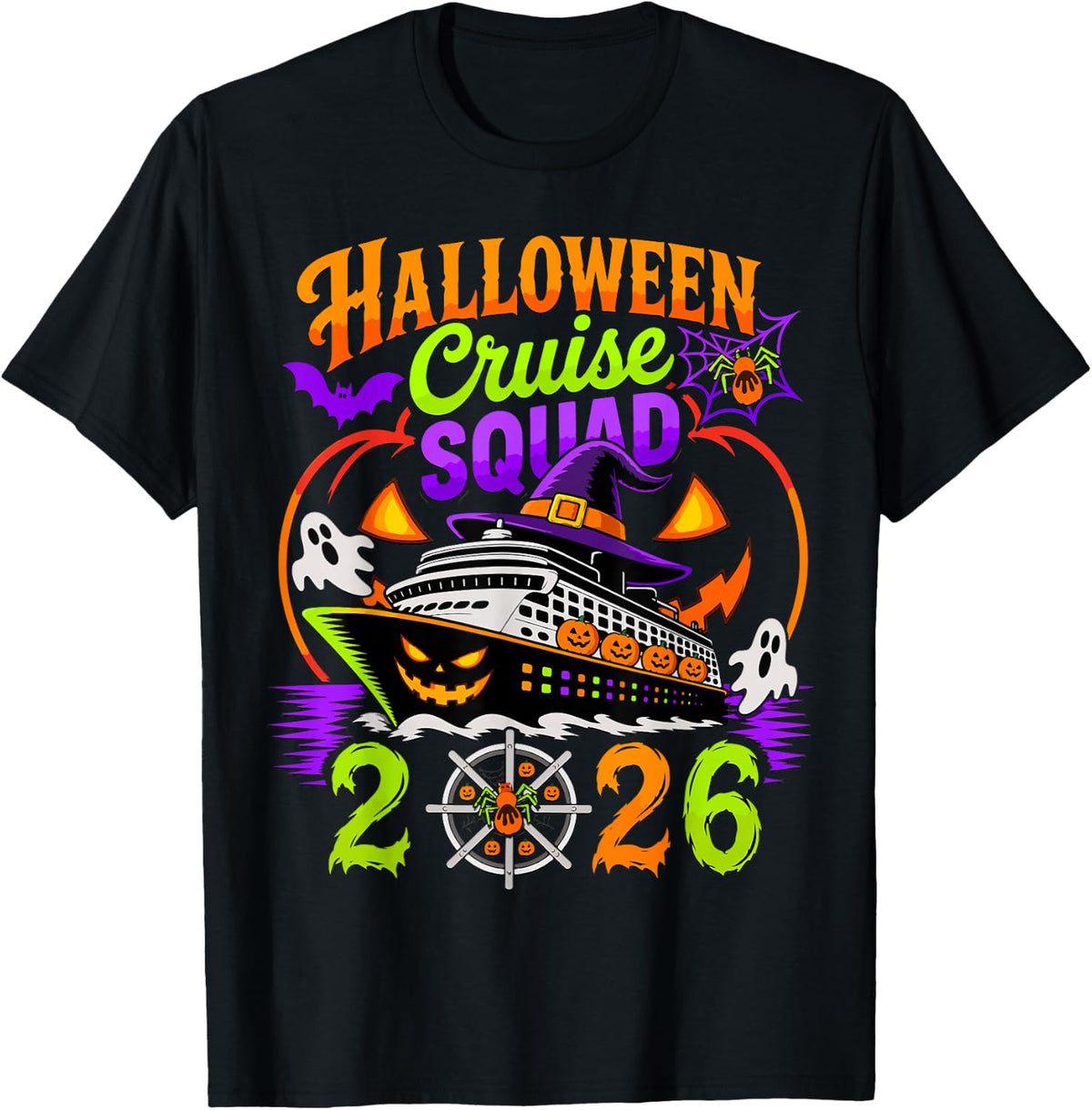 Halloween Cruise Squad Family Matching Group Crew 2026 Unisex T-shirt, Sweatshirt, Hoodie (1)