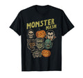 Halloween Monster Faces Mash Vintage Costume Unisex T-shirt, Sweatshirt, Hoodie (1)