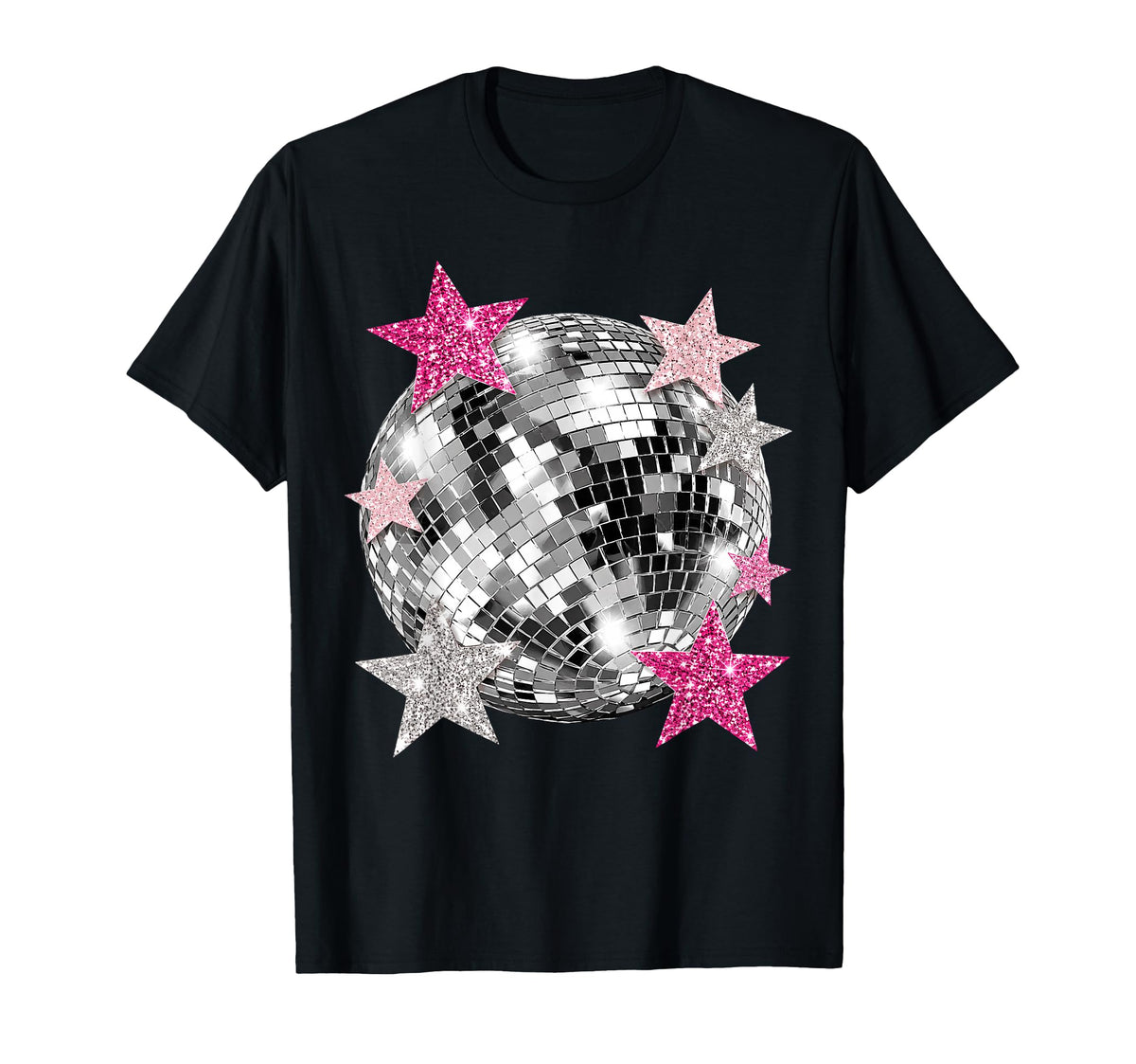 Disco Ball Stars Retro 90s Y2k Party Club Unisex T-shirt, Sweatshirt, Hoodie (1)