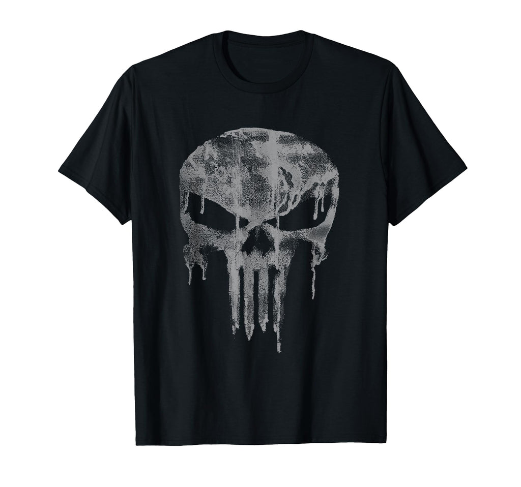 Punisher Dripping Gray Skull Vintage Chest Logo Unisex T-shirt, Sweatshirt, Hoodie (1)