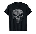 Punisher Dripping Gray Skull Vintage Chest Logo Unisex T-shirt, Sweatshirt, Hoodie (1)