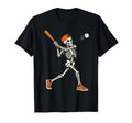Baseball Skeleton Halloween Spooky Player Boy Unisex T-shirt, Sweatshirt, Hoodie (1)