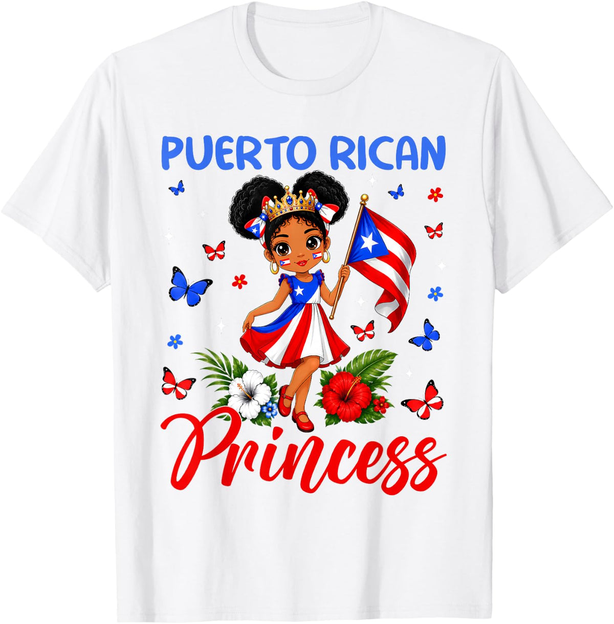 Puerto Rican Princess Puerto Rico Hispanic Heritage Unisex T-shirt, Sweatshirt, Hoodie (1)