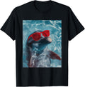 Dolphin Wearing Sunglasses Unisex T-shirt, Sweatshirt, Hoodie (1)