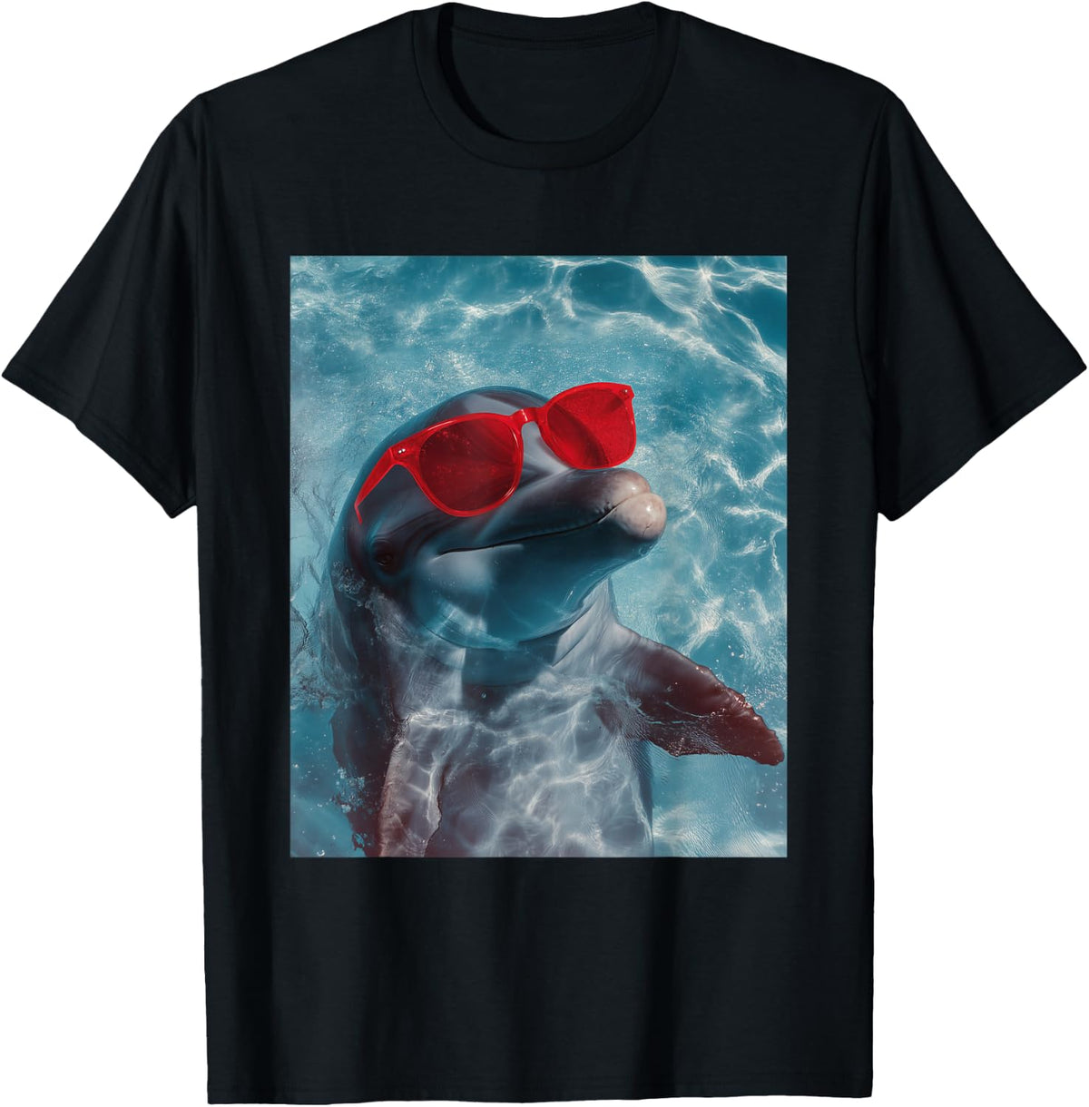 Dolphin Wearing Sunglasses Unisex T-shirt, Sweatshirt, Hoodie (1)