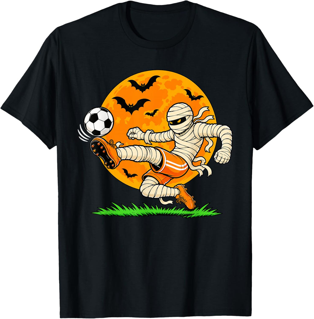 Halloween Mummy Soccer Player Costume Unisex T-shirt, Sweatshirt, Hoodie (1)