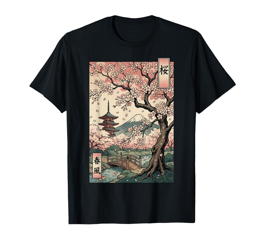 Japan Cherry Blossom Japanese Art Japan Unisex T-shirt, Sweatshirt, Hoodie (1)