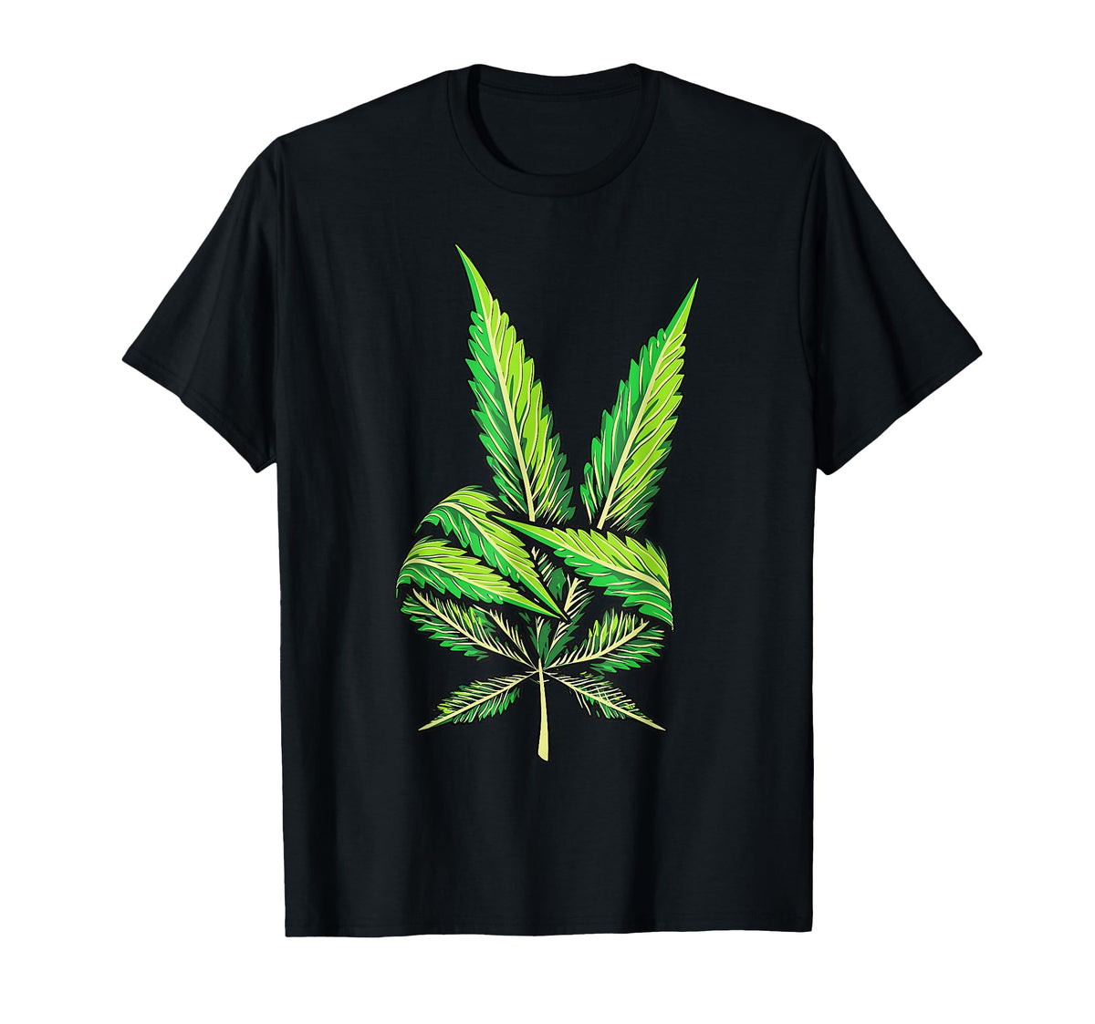 Weed Leaf Marijuana Leaf Hand Peace Sign Hand 420 Cannabis (1)