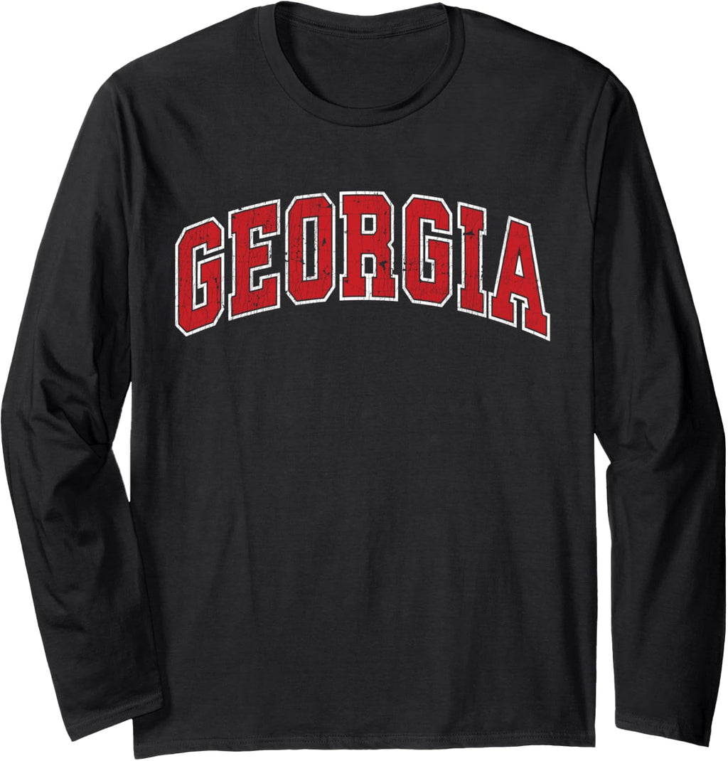 Georgia Ga Vintage Athletic Sports Red Text Unisex T-shirt, Sweatshirt, Hoodie (1)